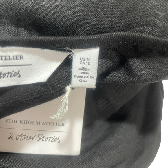 Stockholm Atelier Medium New w/ tags Black Sleeveless‎ Dress NWT - Picture 3 of 8